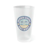 Island Living 16oz Frosted Pint Glass