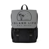 Island Life Canvas Backpack