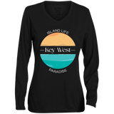 Ocean Blue Moisture-Wicking Long Sleeve Tee -Ladies'