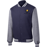 Beachy Fleece Letterman Jacket