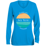 Ocean Blue Moisture-Wicking Long Sleeve Tee -Ladies'