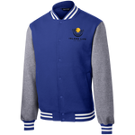 Beachy Fleece Letterman Jacket