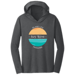 Ocean Blue Triblend T-Shirt Hoodie