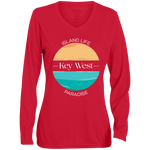 Ocean Blue Moisture-Wicking Long Sleeve Tee -Ladies'