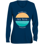 Ocean Blue Moisture-Wicking Long Sleeve Tee -Ladies'