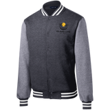 Beachy Fleece Letterman Jacket