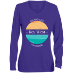 Ocean Blue Moisture-Wicking Long Sleeve Tee -Ladies'