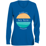 Ocean Blue Moisture-Wicking Long Sleeve Tee -Ladies'