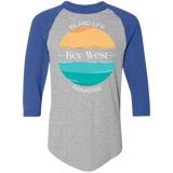 Ocean Blue Unisex Baseball Tee