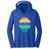 Ocean Blue Triblend T-Shirt Hoodie