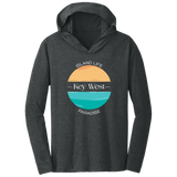 Ocean Blue Triblend T-Shirt Hoodie