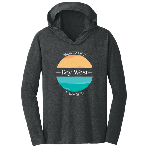 Ocean Blue Triblend T-Shirt Hoodie